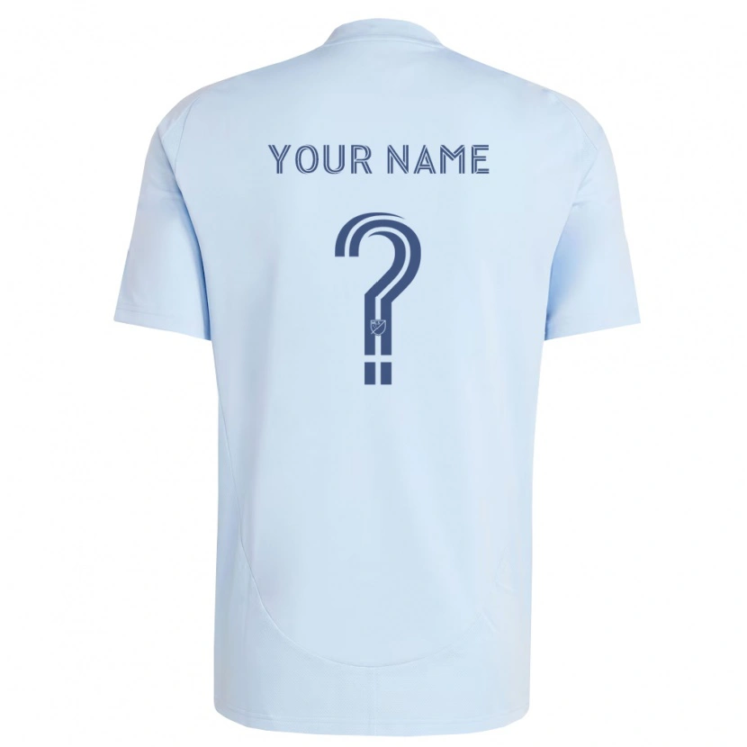 Danxen Men Your Name #0 Light Blue Light Grey Home Jersey 2026/27 T-Shirt