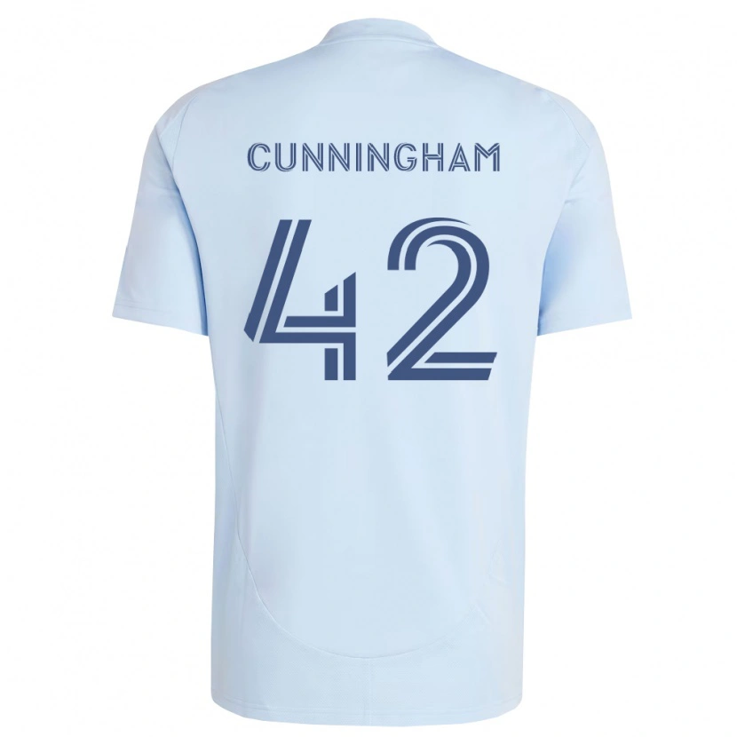 Danxen Men Alex Cunningham #42 Light Blue Light Grey Home Jersey 2026/27 T-Shirt