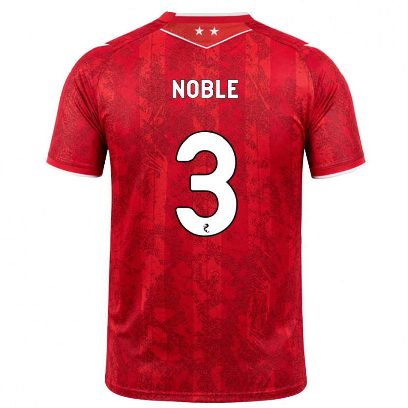 Danxen Men Niamh Noble #3 Red White Home Jersey 2026/27 T-Shirt