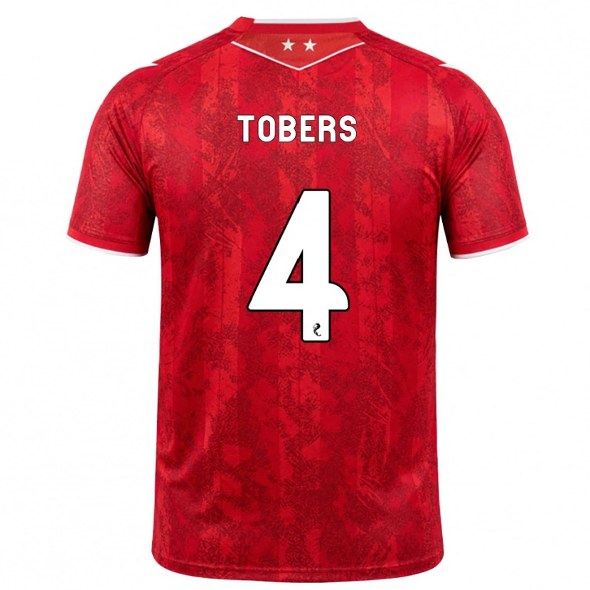 Danxen Men Kristers Tobers #4 Red White Home Jersey 2026/27 T-Shirt