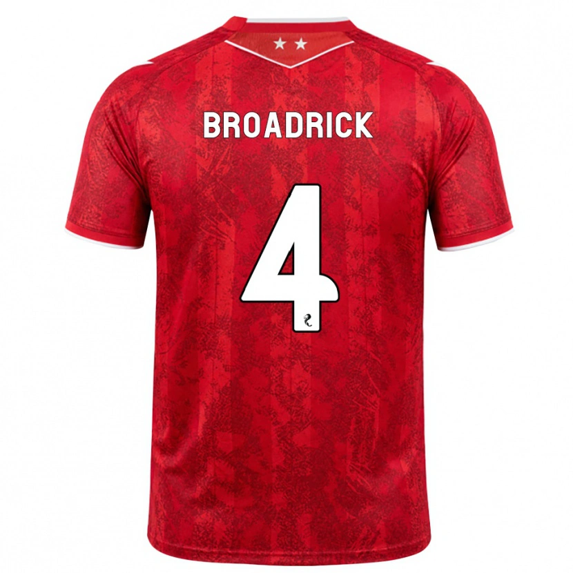 Danxen Men Jessica Broadrick #4 Red White Home Jersey 2026/27 T-Shirt