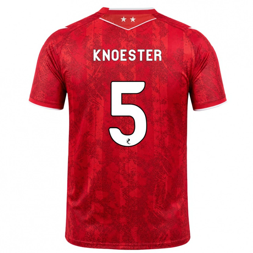 Danxen Men Mats Knoester #5 Red White Home Jersey 2026/27 T-Shirt