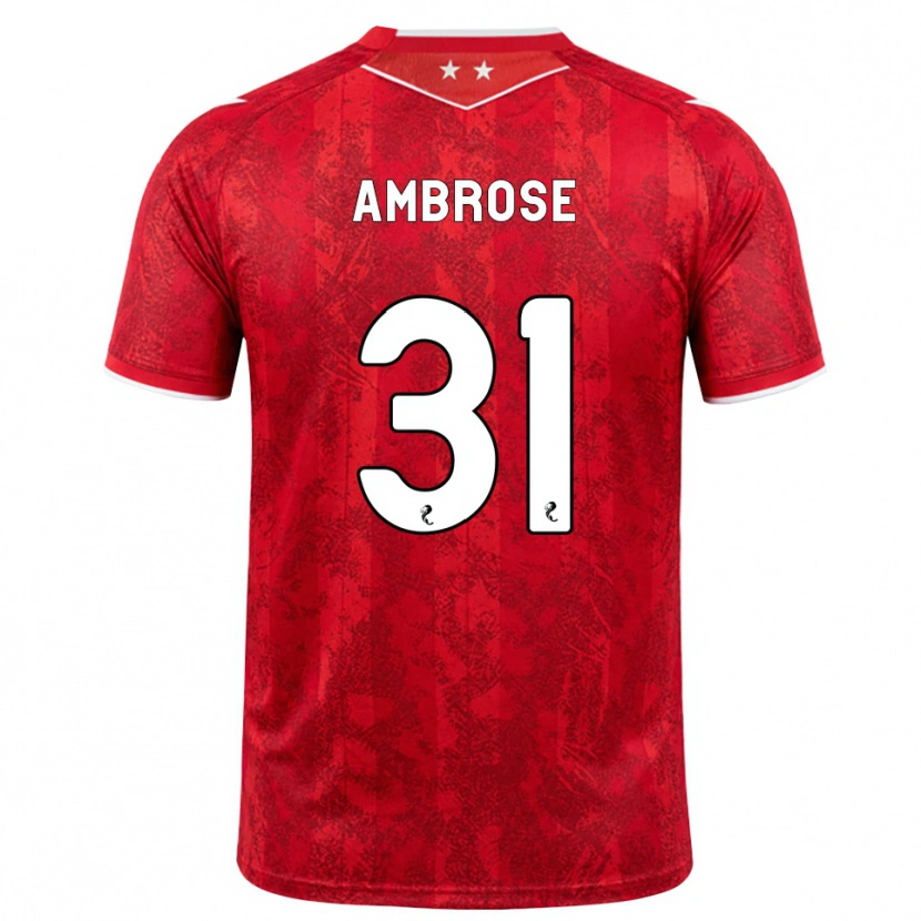 Danxen Men Peter Ambrose #31 Red White Home Jersey 2026/27 T-Shirt