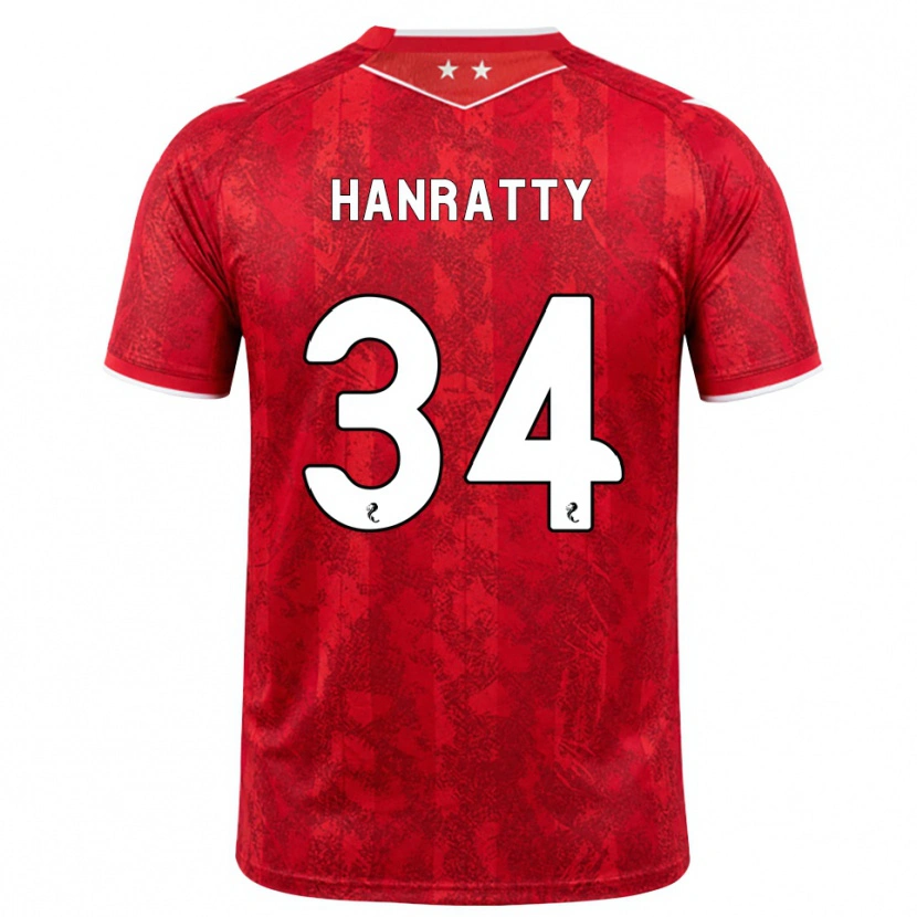 Danxen Men Kevin Hanratty #34 Red White Home Jersey 2026/27 T-Shirt