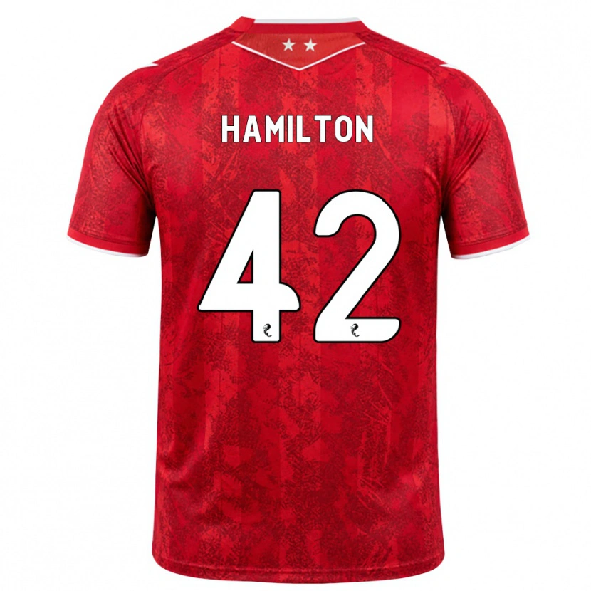 Danxen Men Brendan Hamilton #42 Red White Home Jersey 2026/27 T-Shirt
