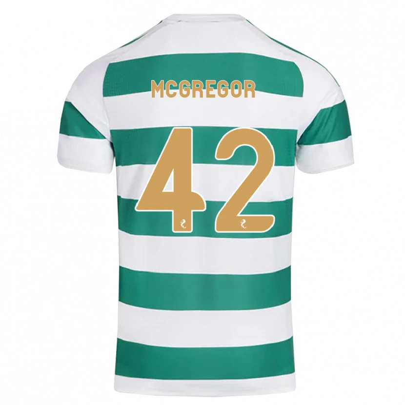 Danxen Men Callum Mcgregor #42 Darkcyan White Home Jersey 2026/27 T-Shirt