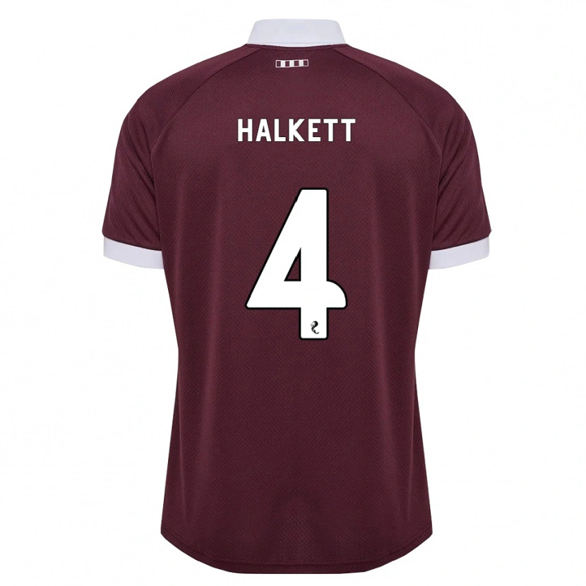 Danxen Men Craig Halkett #4 Burgundy White Home Jersey 2026/27 T-Shirt