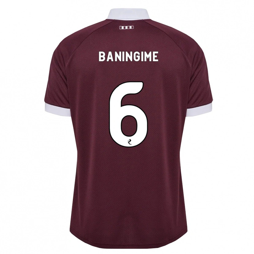 Danxen Men Beni Baningime #6 Burgundy White Home Jersey 2026/27 T-Shirt