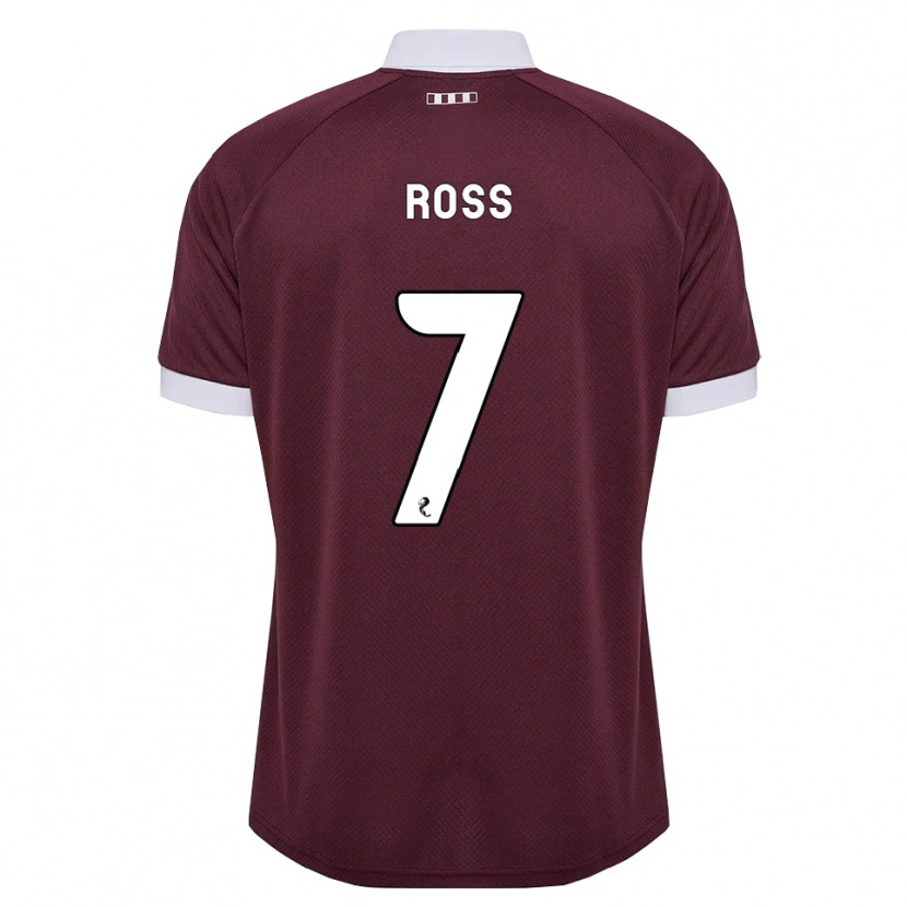 Danxen Men Mackenzie Ross #7 Burgundy White Home Jersey 2026/27 T-Shirt