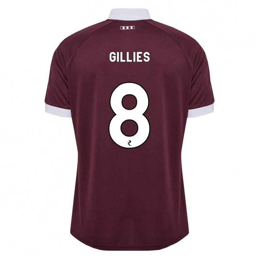 Danxen Men Matthew Gillies #8 Burgundy White Home Jersey 2026/27 T-Shirt