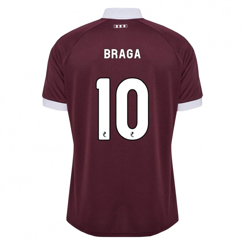 Danxen Men Cláudio Braga #10 Burgundy White Home Jersey 2026/27 T-Shirt