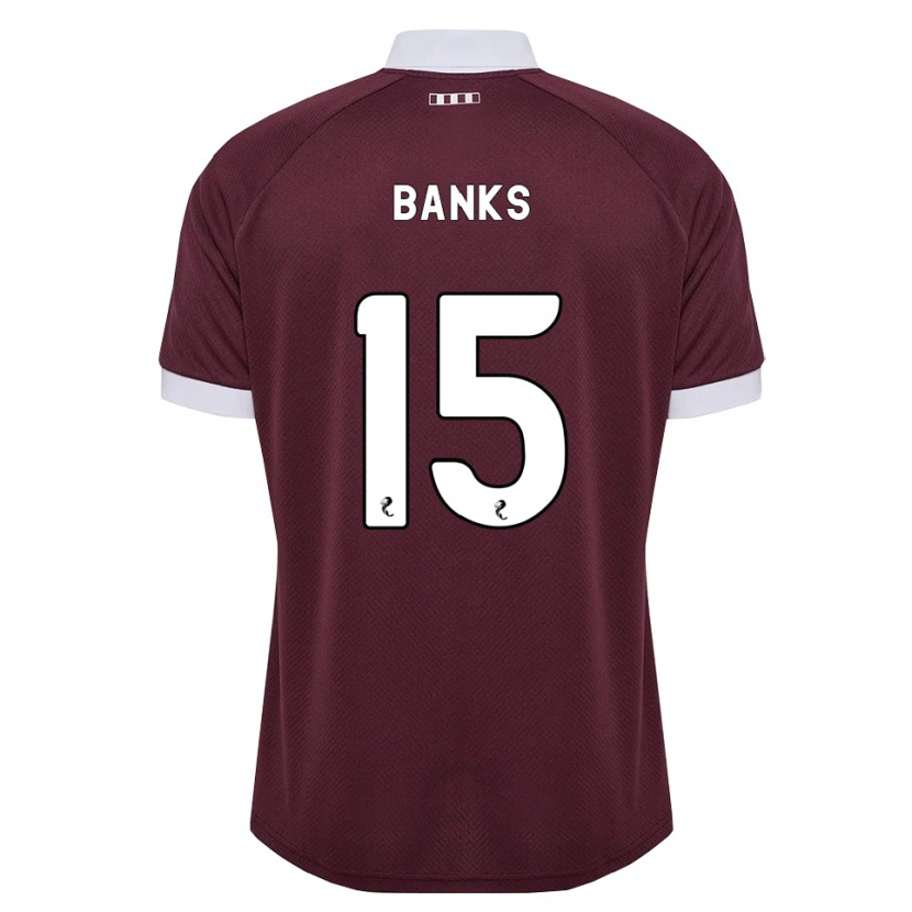 Danxen Men Euan Banks #15 Burgundy White Home Jersey 2026/27 T-Shirt