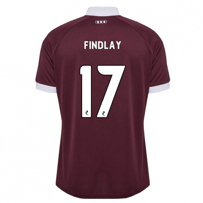 Danxen Men Stuart Findlay #17 Burgundy White Home Jersey 2026/27 T-Shirt