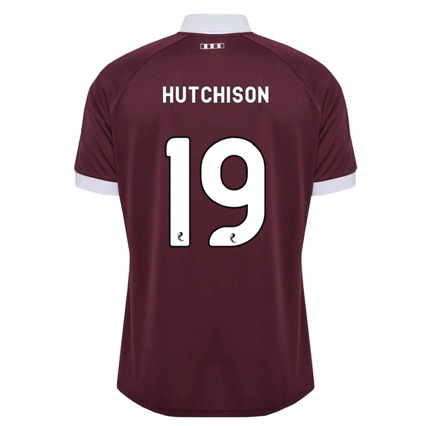 Danxen Men Bayley Hutchison #19 Burgundy White Home Jersey 2026/27 T-Shirt