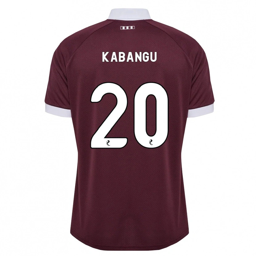 Danxen Men Elton Kabangu #20 Burgundy White Home Jersey 2026/27 T-Shirt