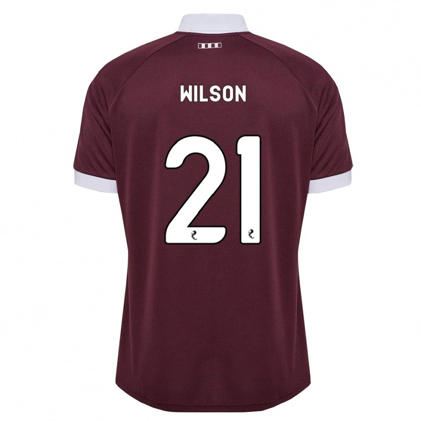 Danxen Men James Wilson #21 Burgundy White Home Jersey 2026/27 T-Shirt
