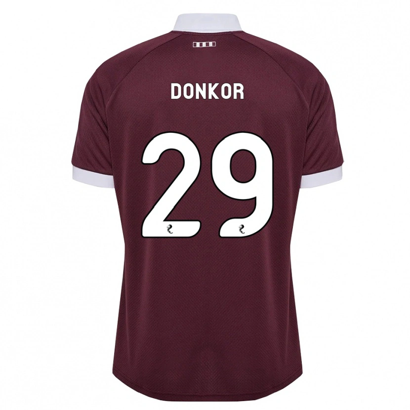 Danxen Men Jaedon Donkor #29 Burgundy White Home Jersey 2026/27 T-Shirt