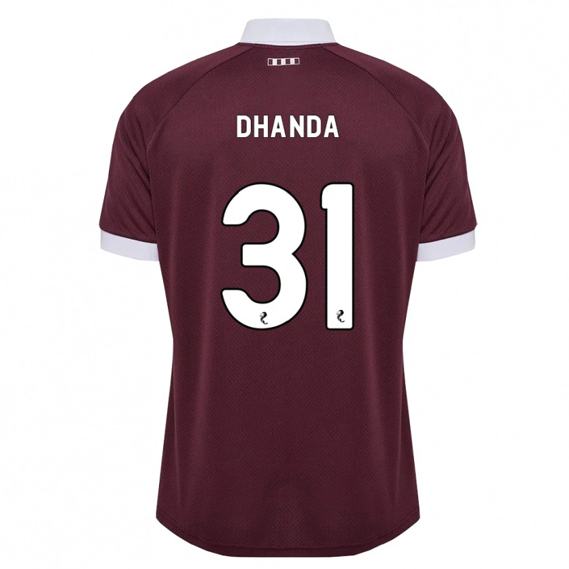 Danxen Men Yan Dhanda #31 Burgundy White Home Jersey 2026/27 T-Shirt
