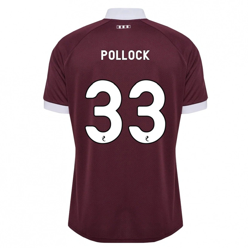 Danxen Men Finlay Pollock #33 Burgundy White Home Jersey 2026/27 T-Shirt