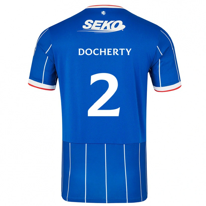 Danxen Men Nicola Docherty #2 Red Blue White Home Jersey 2026/27 T-Shirt