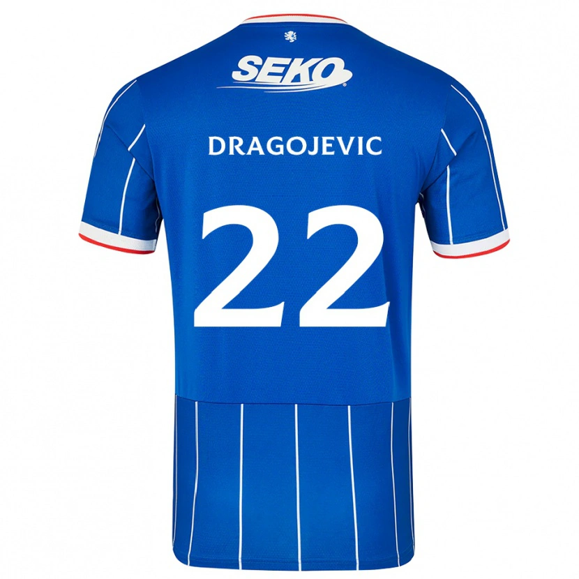 Danxen Men Vanja Dragojevic #22 Red Blue White Home Jersey 2026/27 T-Shirt