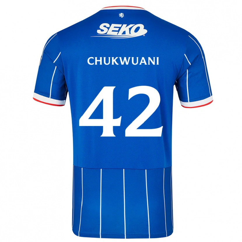 Danxen Men Tochi Chukwuani #42 Red Blue White Home Jersey 2026/27 T-Shirt