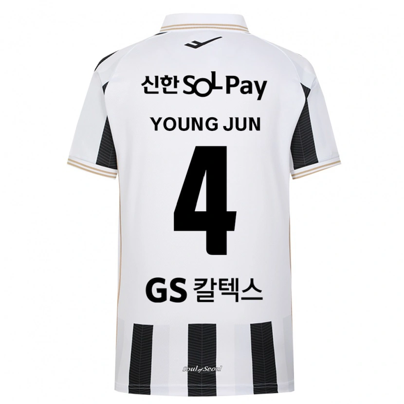 Danxen Men Young-Jun Lee #4 Black White Away Jersey 2026/27 T-Shirt