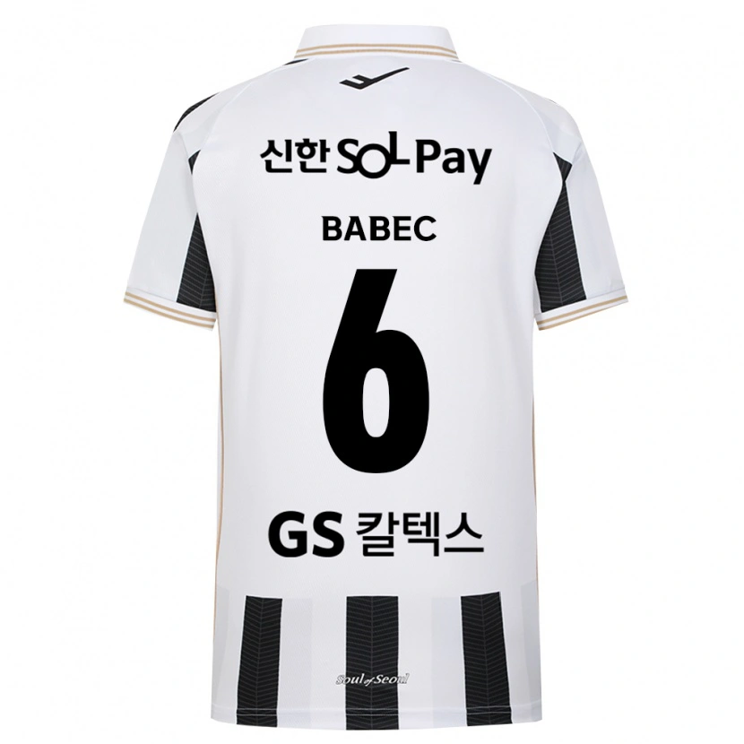 Danxen Men Hrvoje Babec #6 Black White Away Jersey 2026/27 T-Shirt
