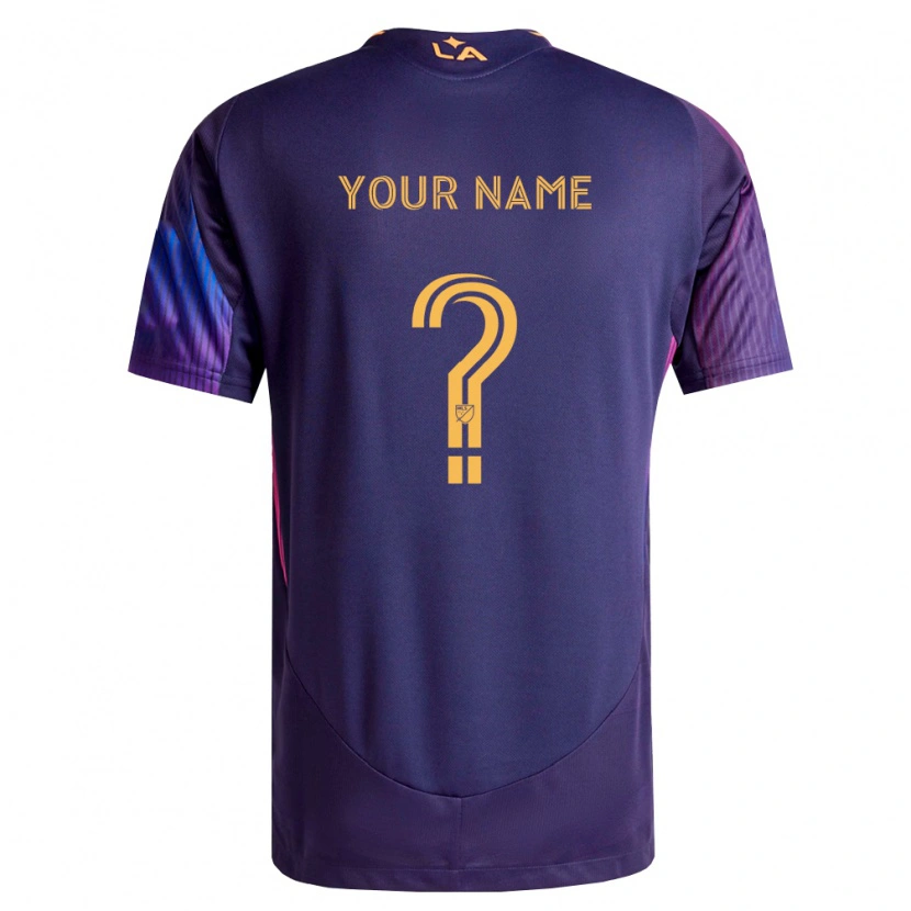 Danxen Men Your Name #0 Deep Purple Yellow Away Jersey 2026/27 T-Shirt