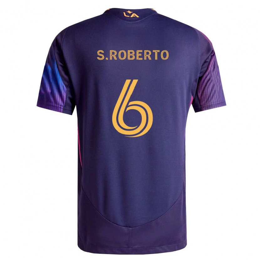 Danxen Men Sergi Roberto #6 Deep Purple Yellow Away Jersey 2026/27 T-Shirt