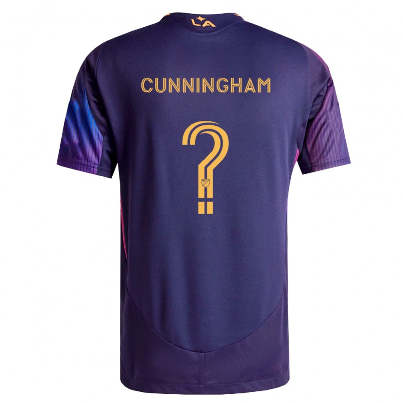 Danxen Men Joaquin Cunningham #0 Deep Purple Yellow Away Jersey 2026/27 T-Shirt