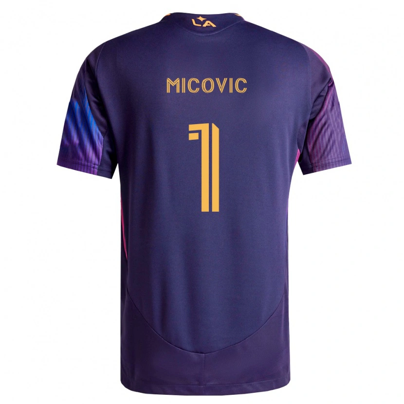 Danxen Men Novak Mićović #1 Deep Purple Yellow Away Jersey 2026/27 T-Shirt