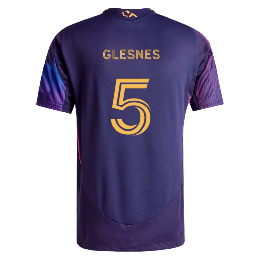 Danxen Men Jakob Glesnes #5 Deep Purple Yellow Away Jersey 2026/27 T-Shirt