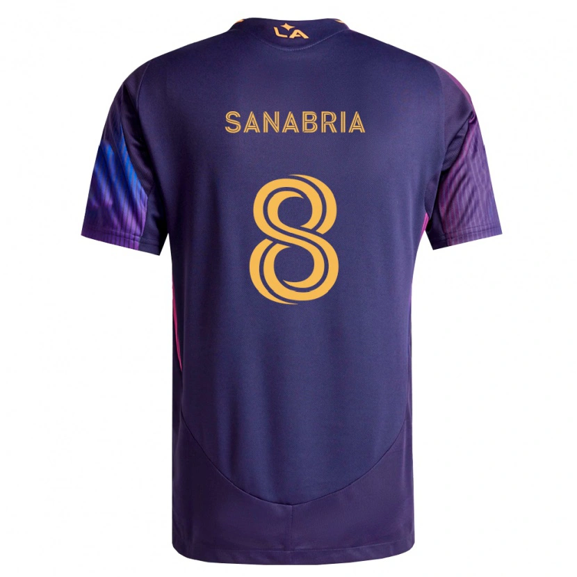 Danxen Men Lucas Sanabria #8 Deep Purple Yellow Away Jersey 2026/27 T-Shirt