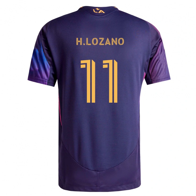 Danxen Men Hirving Lozano #11 Deep Purple Yellow Away Jersey 2026/27 T-Shirt