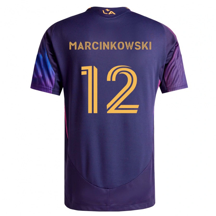 Danxen Men Jt Marcinkowski #12 Deep Purple Yellow Away Jersey 2026/27 T-Shirt