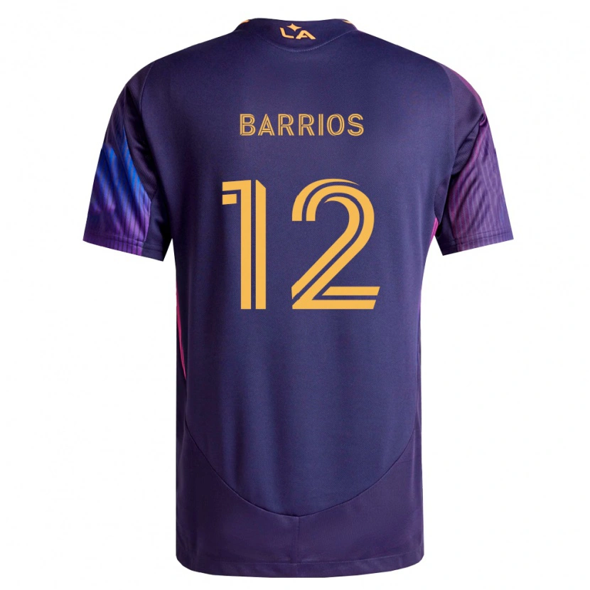 Danxen Men Michael Barrios #12 Deep Purple Yellow Away Jersey 2026/27 T-Shirt