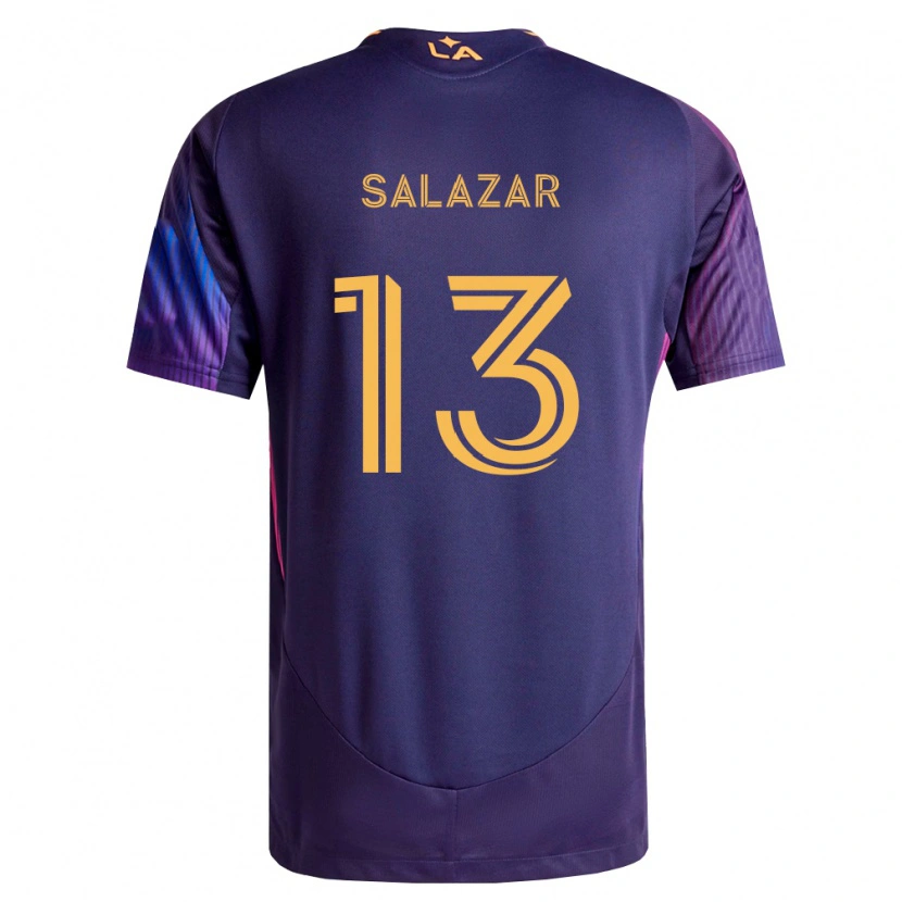 Danxen Men Giovanni Salazar #13 Deep Purple Yellow Away Jersey 2026/27 T-Shirt