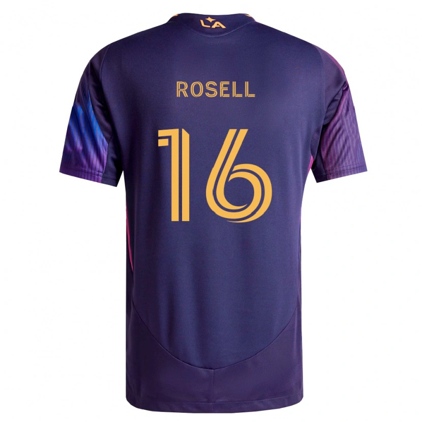 Danxen Men Uri Rosell #16 Deep Purple Yellow Away Jersey 2026/27 T-Shirt