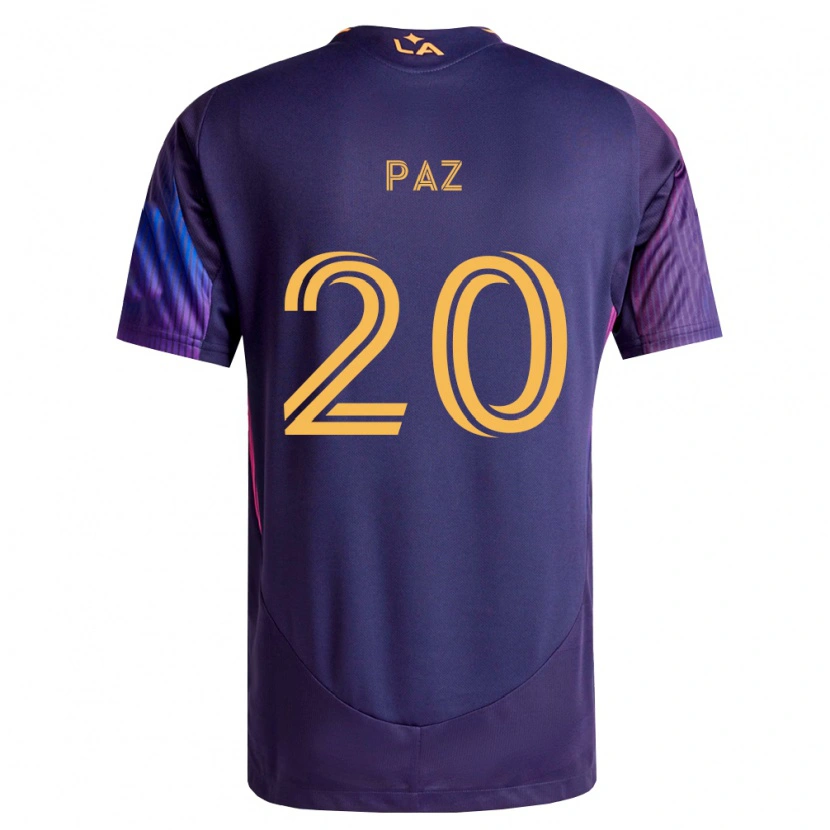 Danxen Men Jaiden Paz #20 Deep Purple Yellow Away Jersey 2026/27 T-Shirt