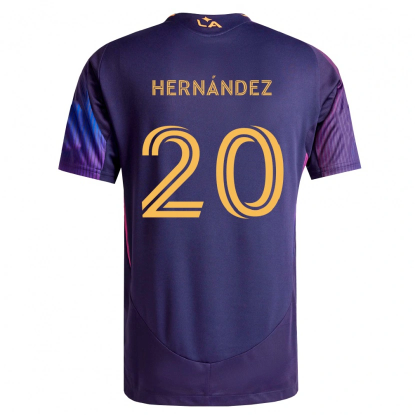 Danxen Men Roberto Hernández #20 Deep Purple Yellow Away Jersey 2026/27 T-Shirt
