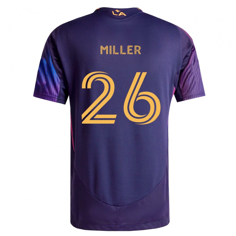 Danxen Men Harbor Miller #26 Deep Purple Yellow Away Jersey 2026/27 T-Shirt