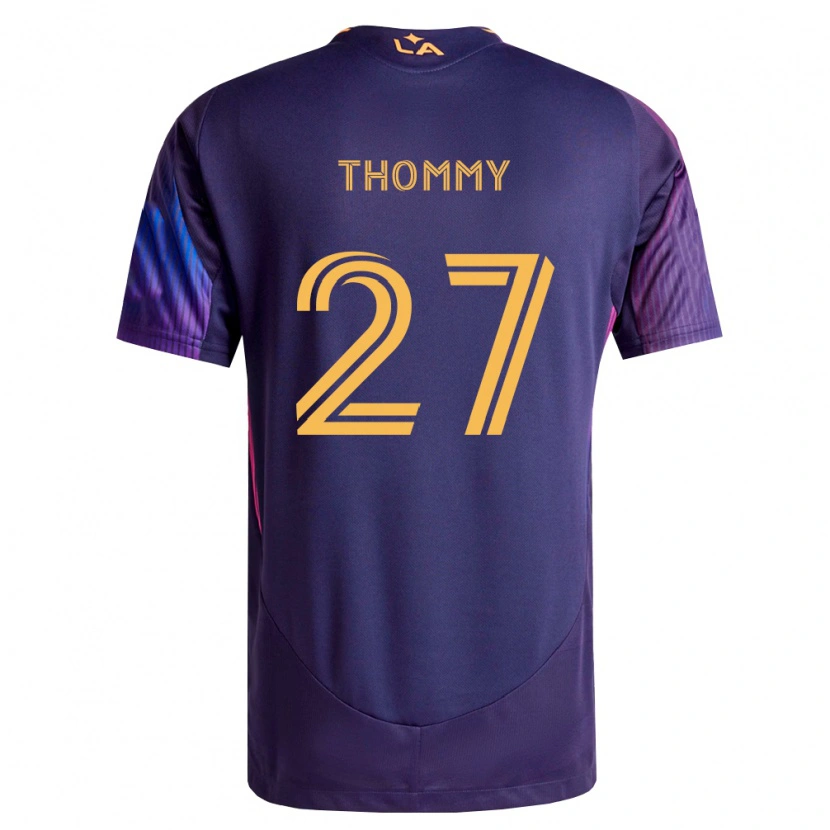 Danxen Men Erik Thommy #27 Deep Purple Yellow Away Jersey 2026/27 T-Shirt