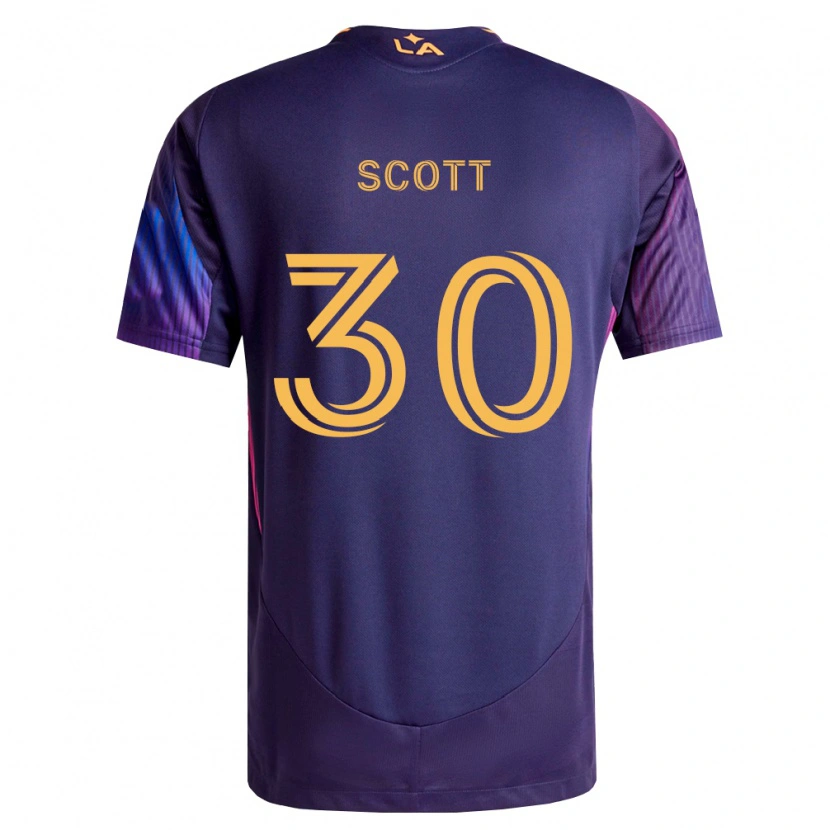 Danxen Men Brady Scott #30 Deep Purple Yellow Away Jersey 2026/27 T-Shirt