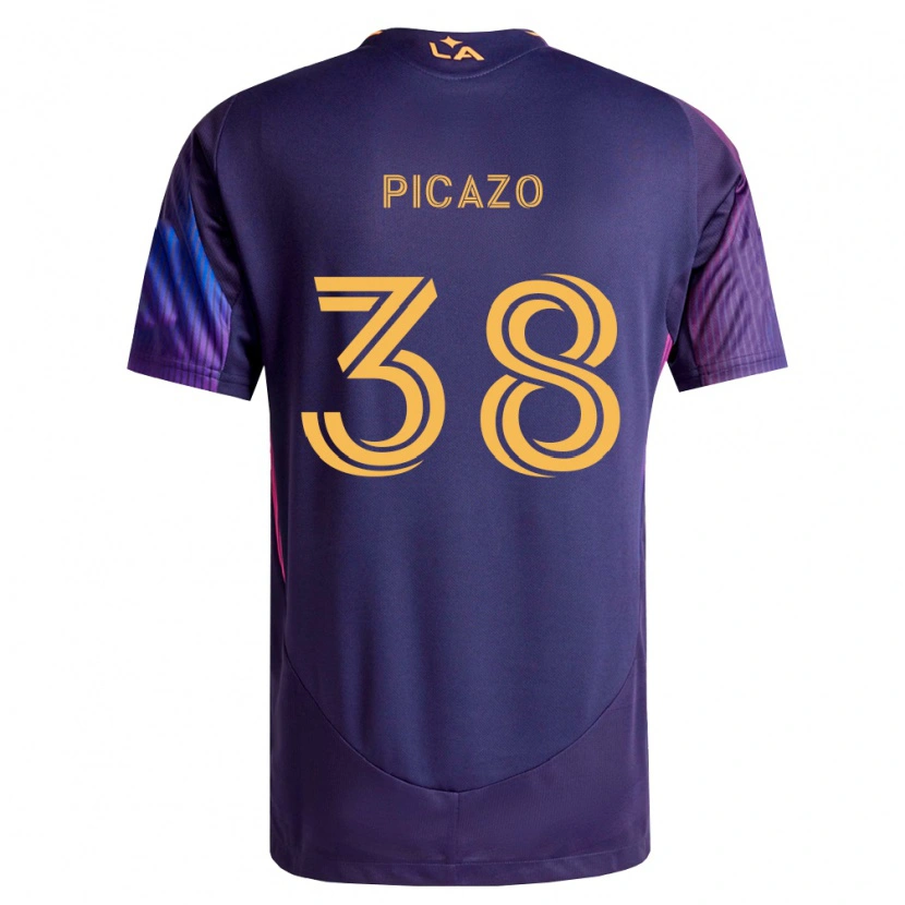 Danxen Men Axel Picazo #38 Deep Purple Yellow Away Jersey 2026/27 T-Shirt