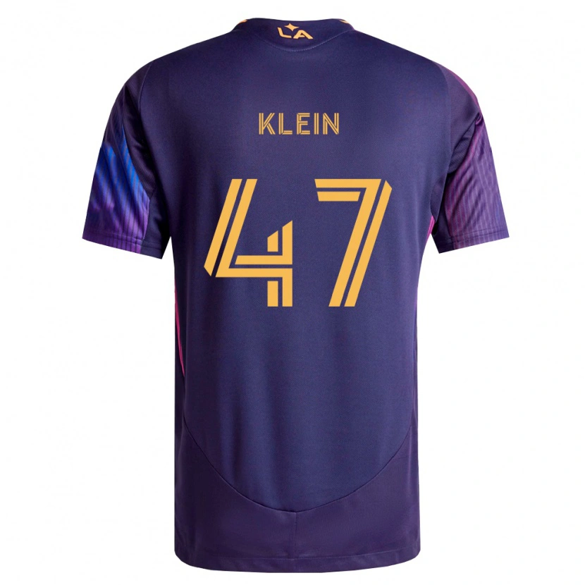 Danxen Men Carson Klein #47 Deep Purple Yellow Away Jersey 2026/27 T-Shirt
