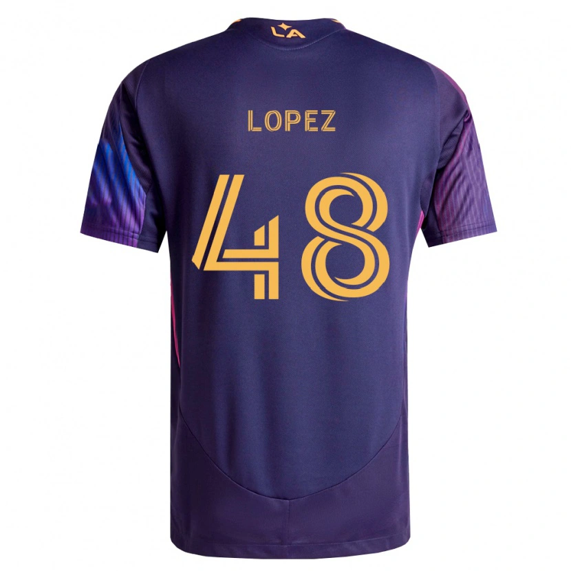 Danxen Men Diego López #48 Deep Purple Yellow Away Jersey 2026/27 T-Shirt