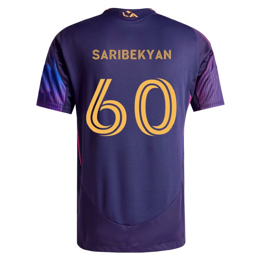 Danxen Men Levon Saribekyan #60 Deep Purple Yellow Away Jersey 2026/27 T-Shirt