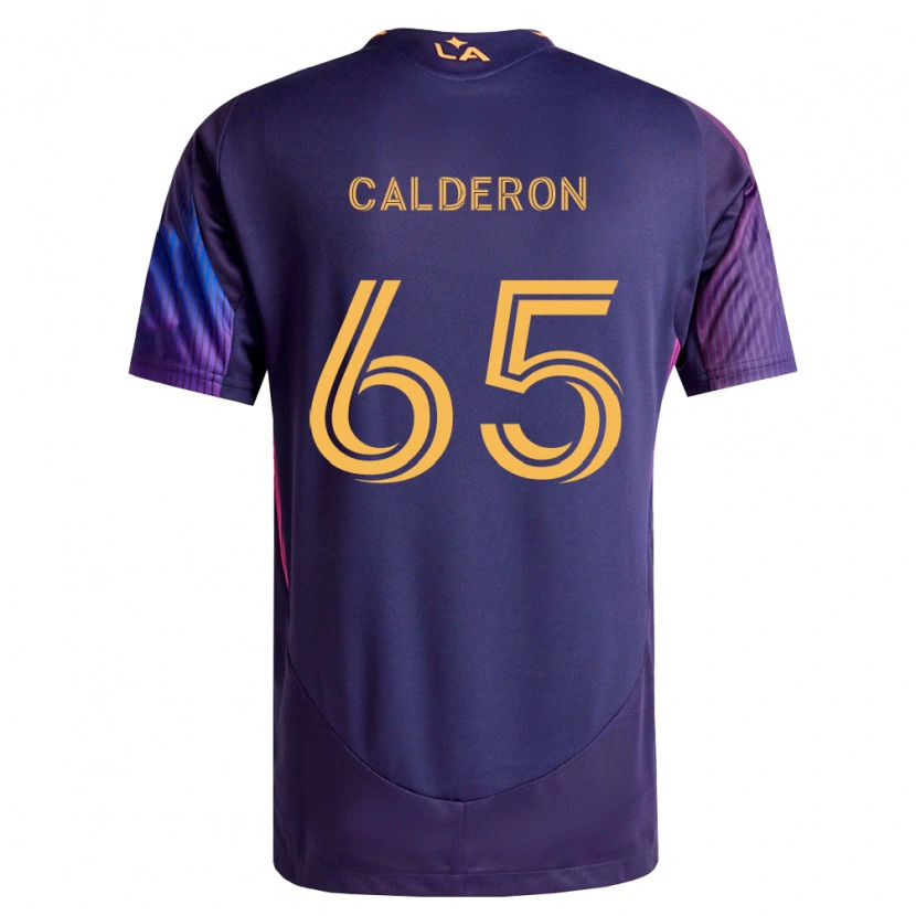 Danxen Men Juan Calderón #65 Deep Purple Yellow Away Jersey 2026/27 T-Shirt