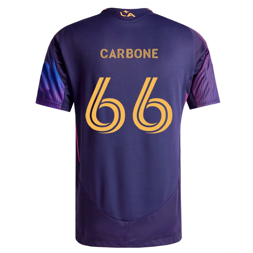 Danxen Men Matteo Carbone #66 Deep Purple Yellow Away Jersey 2026/27 T-Shirt
